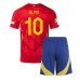 Maillot de foot Espagne Dani Olmo #10 Domicile vêtements enfant Europe 2024 Manches Courtes (+ pantalon court)